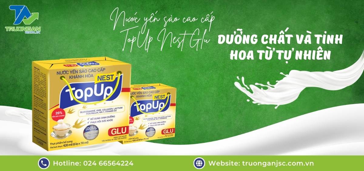 nước yến sào cao cấp TopUp Nest Glu